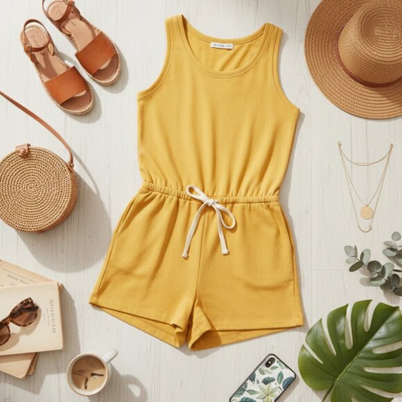 Old Navy Pants - Old Navy French Terry Drawstring Sleeveless Romper - Small